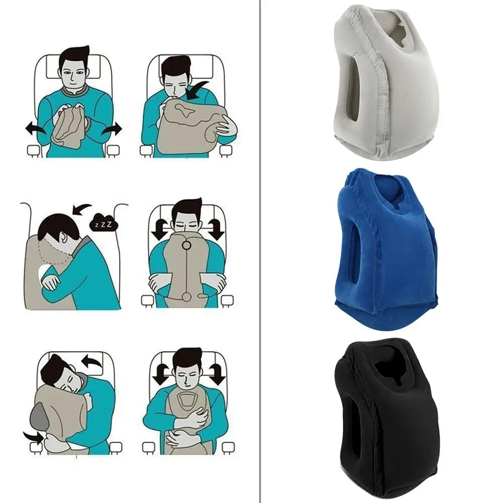 Inflatable pillow Air Cushion travel pillows | Дом и сад