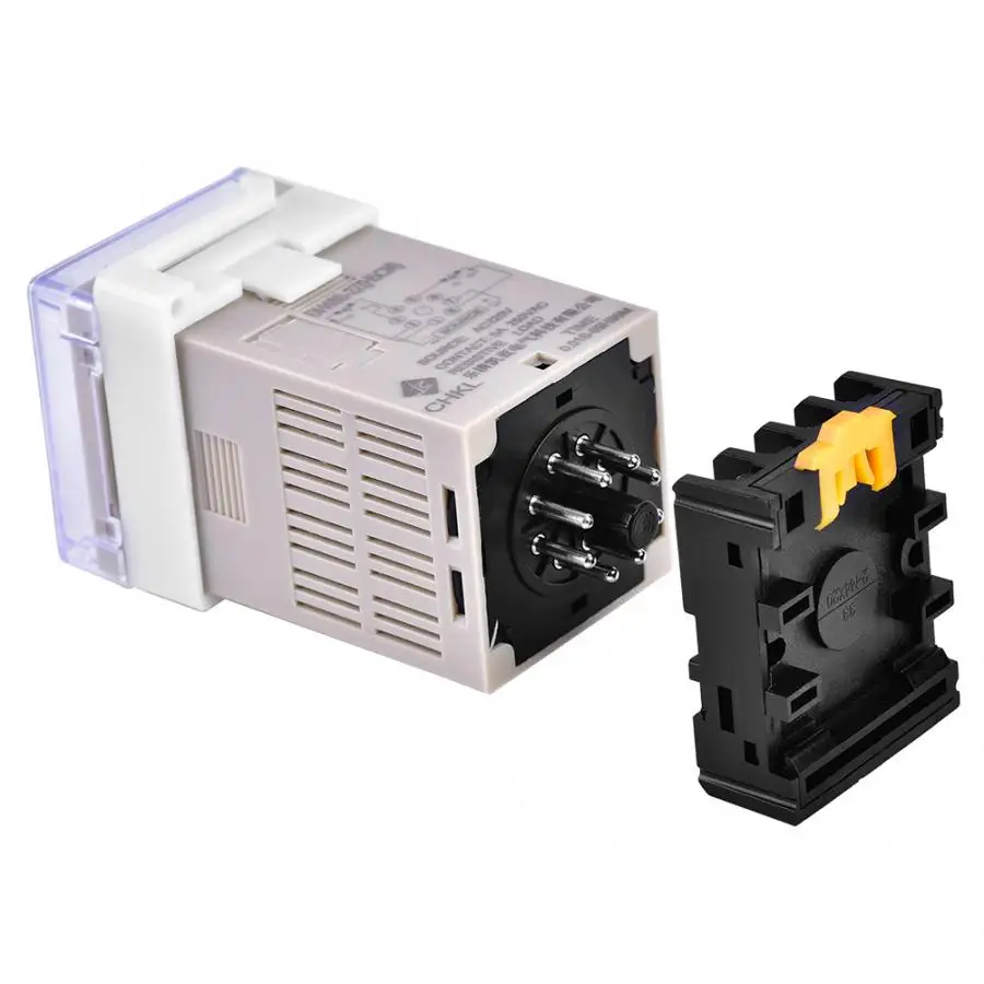 Двойное реле времени DH48S 2Z 220V 0 01 S 99H99M цифровой дисплей с цоколем|Реле| |