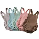 Комбинезон Детский вельветовый без рукавов, на возраст 0-24 месяцев