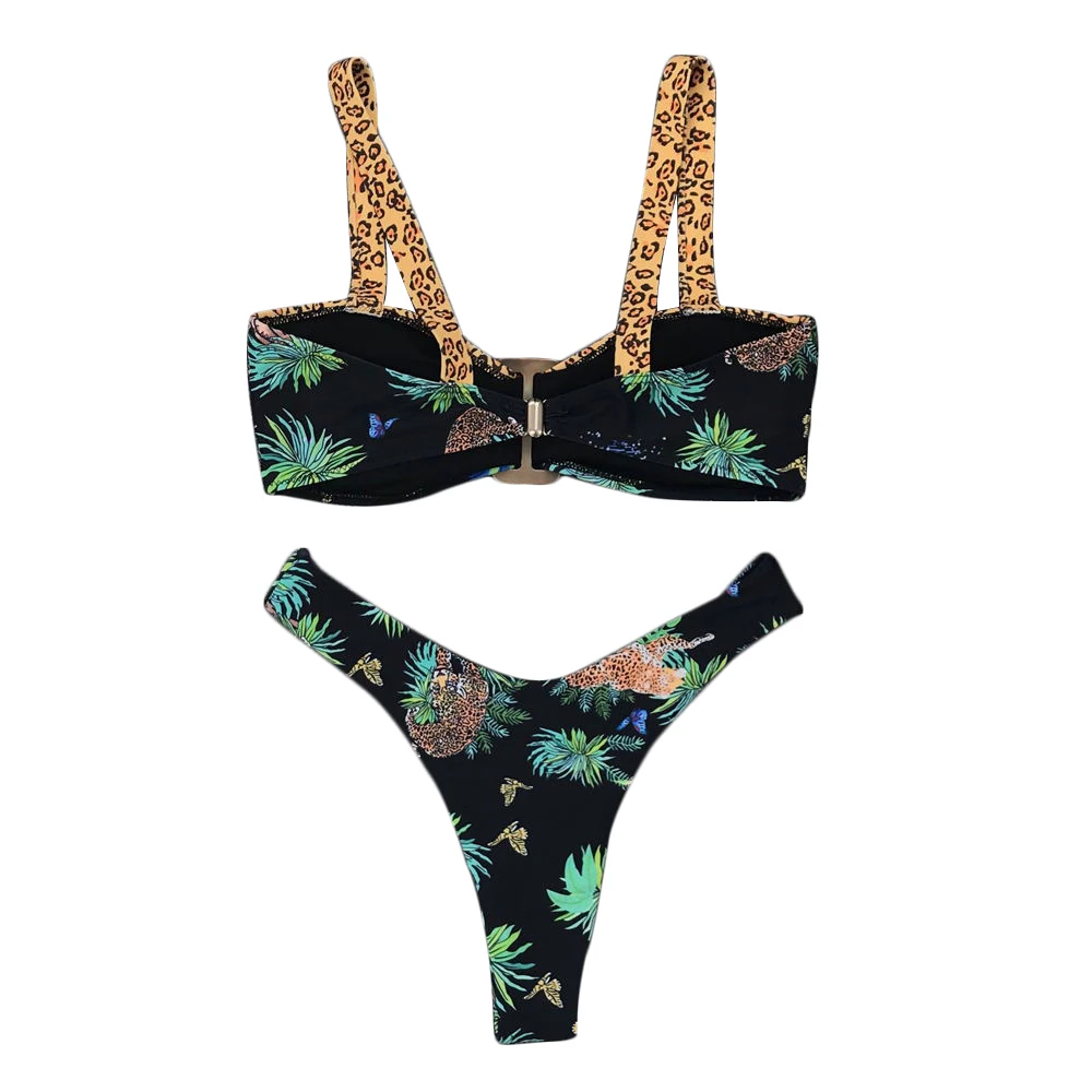 

Women Bandage Push-up Triangle Swimwear Bathing Padded Bra Bikini Set Swimsuit Bathing Beachwear Swimming Wear Brazilian