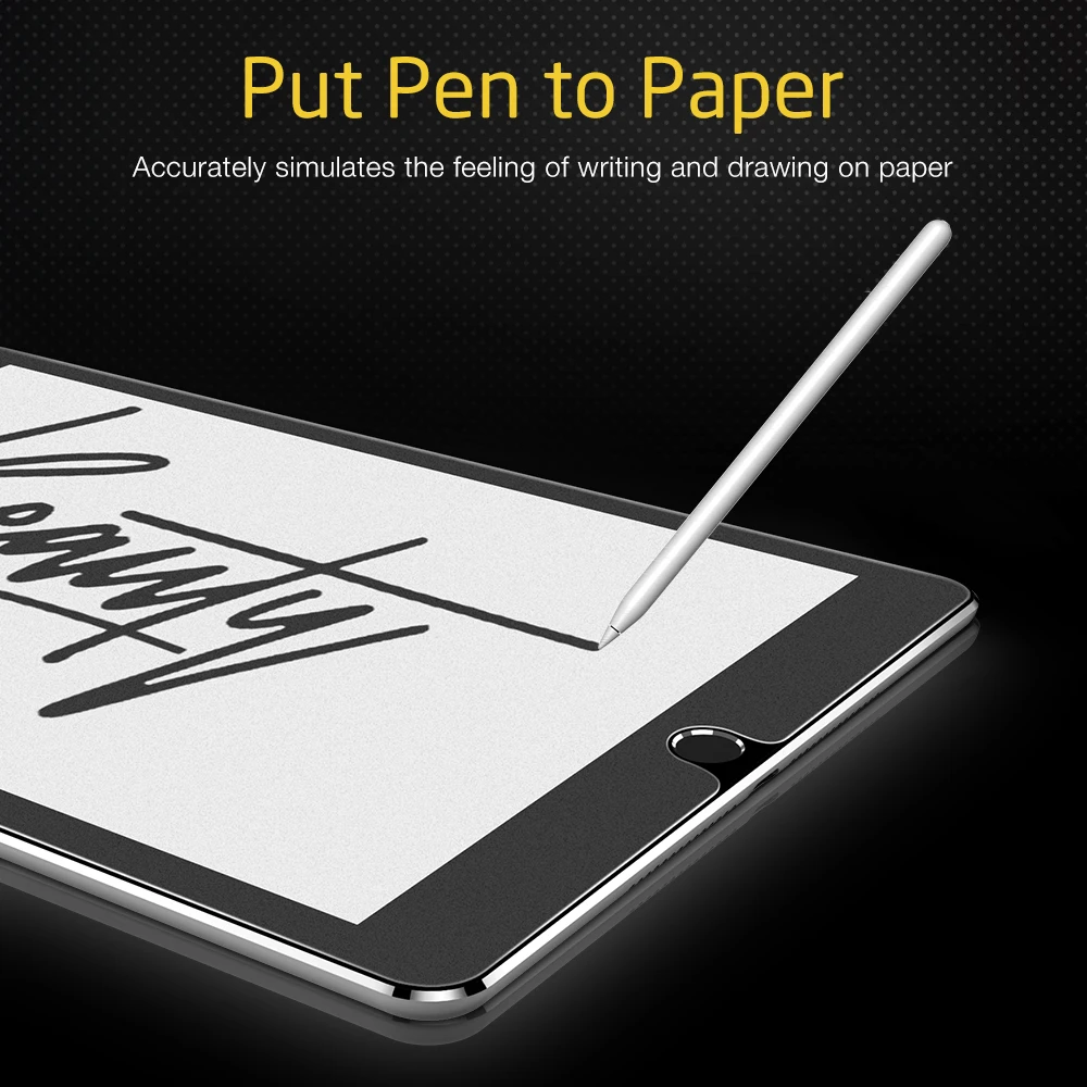 ESR Paper Feel Screen Protector для iPad Pro 9 7 10 2 5 11 12 дюймов Painting PET Film Apple Air 3 1 Mini 4|Защитные экраны