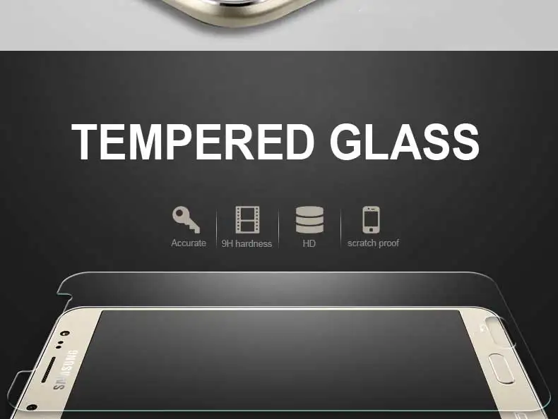 С уровнем твердости 9H HD закаленное Стекло на для Samsung Galaxy A3 A5 A7 J5 J3 J7 корпусы для телефонов стандарты защитное стекло-пленка