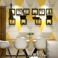 high quality natural paper wallpaper elegant geometric blue gray yellow mural wallpapers nordic ins wall papers home decor qz154