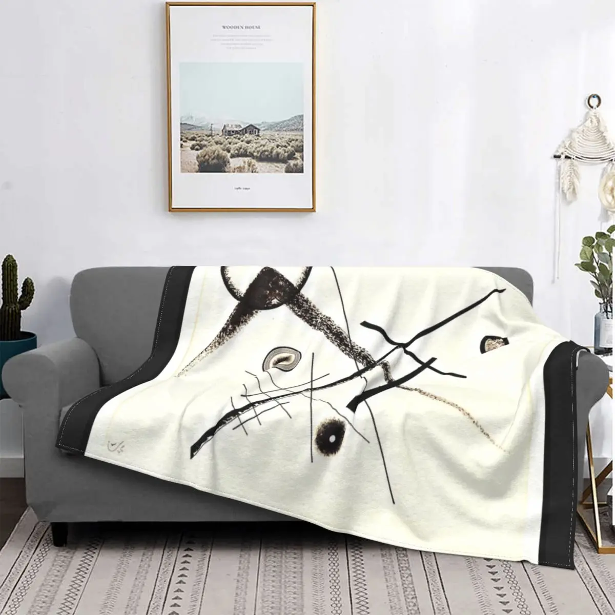 

Kandinsky-одеяло с абстракцией, покрывало для кровати, клетчатый диван для кровати, пушистое клетчатое кавайное одеяло, летние покрывала