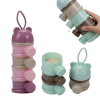 1pc bear style portable baby food storage box essential cereal infant milk powder box toddle snacks container