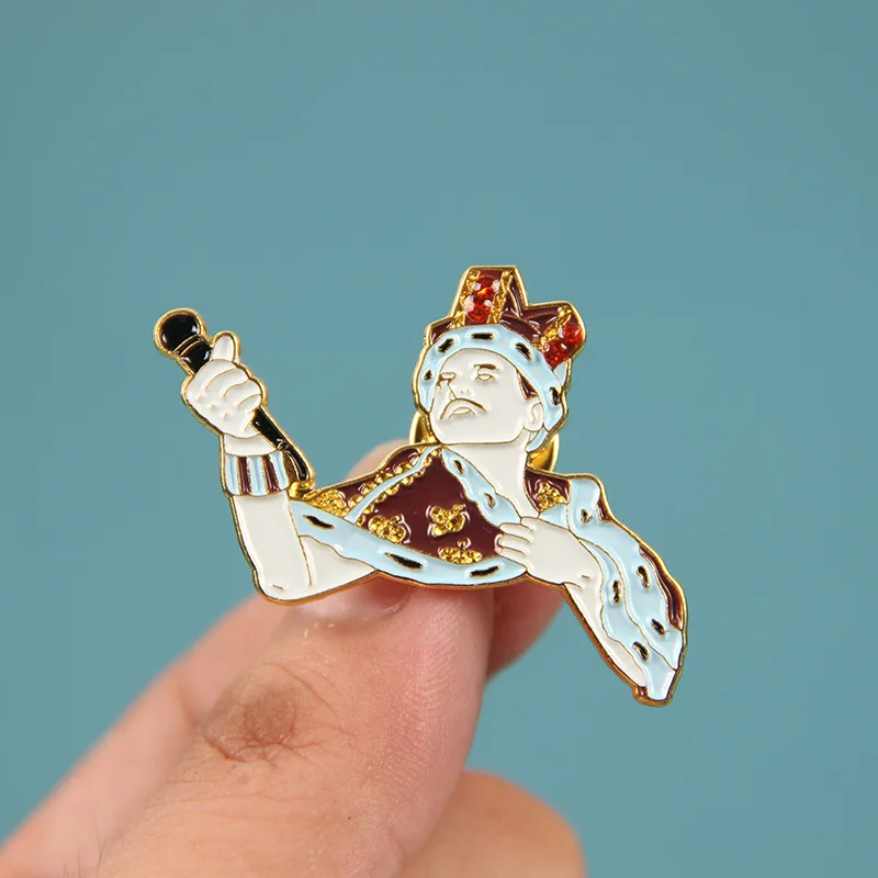 

XM-funny Queen badge Freddie Mercury cartoon brooch badge accessories