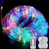 8modes led rainbow tube string lights 5m 10m outdoor waterproof neon strip fairy lamp for garden christmas holiday wedding party