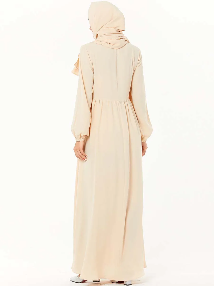Elegant Muslim Abaya Dress Women Embroidery Loose Dubai Arab Moroccan Turkey Kaftan Hijab Eid Islamic Clothing Party Vestidos |