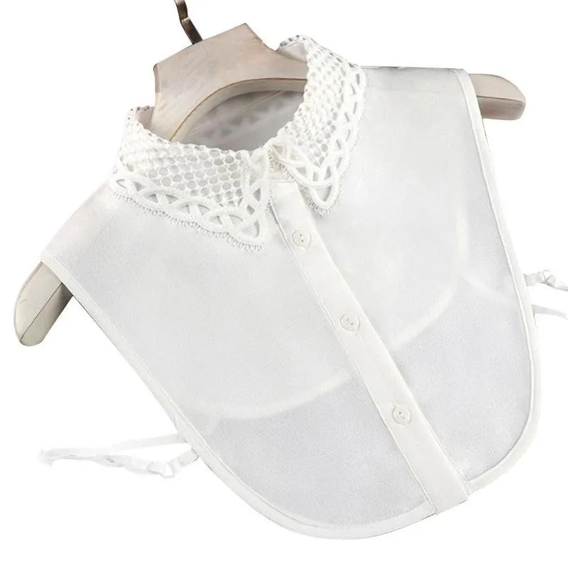 

1 Pcs Fake Collar Detachable Collar Fake Women Vintage Crystal Lace Ladies False Blouse Collar Half Shirt White Black