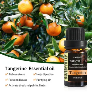 Натуральное растительное Парфюмерное масло мандарин Лаванда ветивер эфирное масло 10 мл водорастворимое ароматическое масло для ароматерапии диффузоры