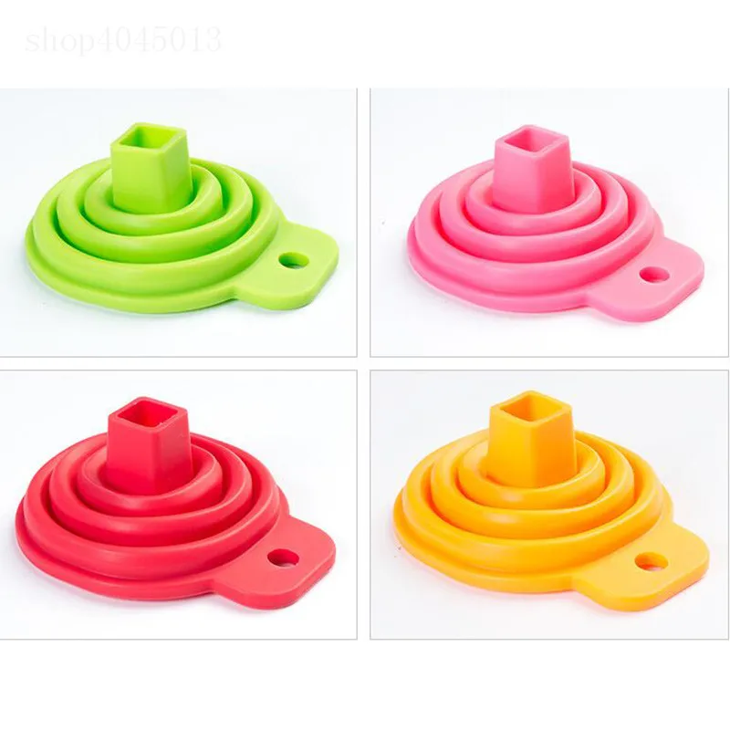 Лидер продаж мини складная телескопическая Воронка с длинной шеей креативные