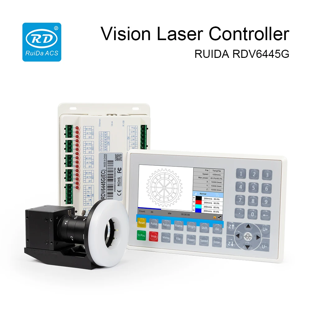 Ruida RDV6445G небольшой видение машина для лазерной резки и гравировки Управление