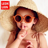 leonlion 2021 round children sunglasses for girls sunglasses for kids cute personality baby anti uv sun glasses for wholesale