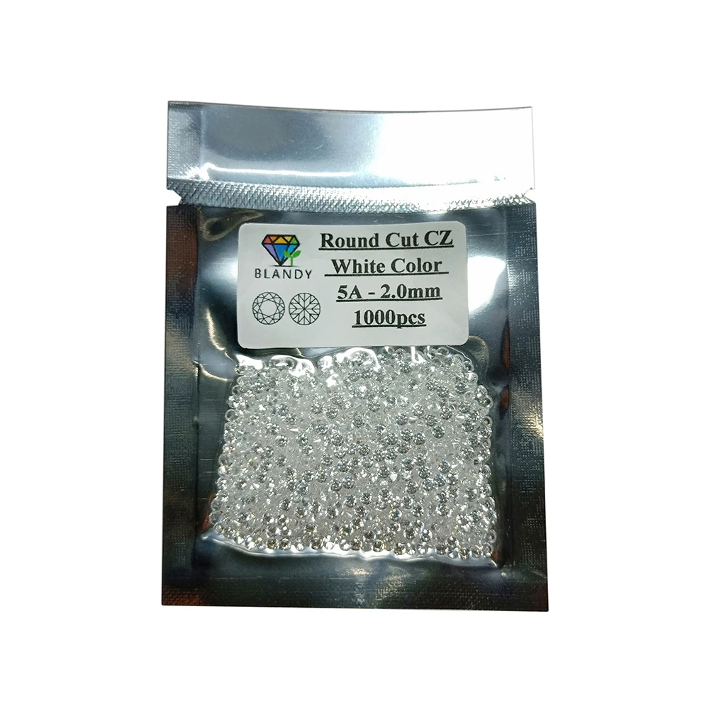 1000 шт./партия, синтетические камни для ювелирных изделий, 5 А, 0,8 ~ 3,0 мм