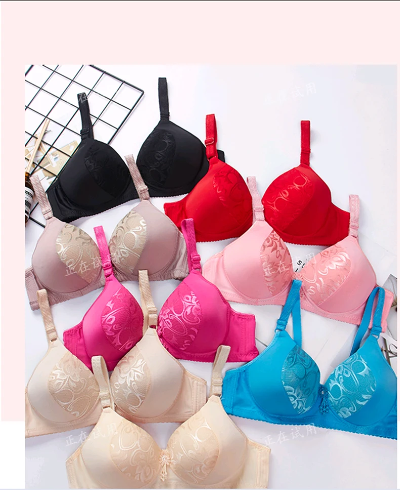 Новые женщины Bralette нижнее белье Толстый Padded Super Push вверх Бюстгальтер Сексуальная белья Беспроводные бюстгальтеры Хлопок Pluz Размер 36-42 B C Кубок
