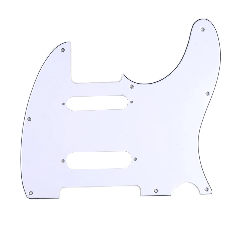 White 9 цветов 3Ply состаренная перламутровая Накладка для стильная Гитара Pickguard высокого качества аксессуары для гитары продвижение гитары Части - Цвет: White