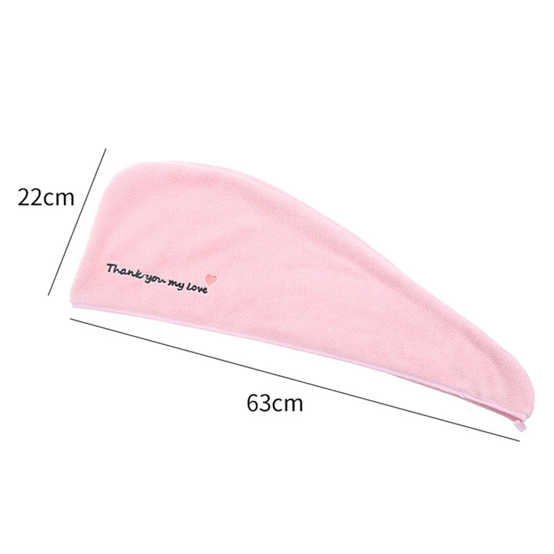 

Hair Towel Hair Drying Towels Quick Magic Dry Hat Cap Twist Head Towel with Button BM88