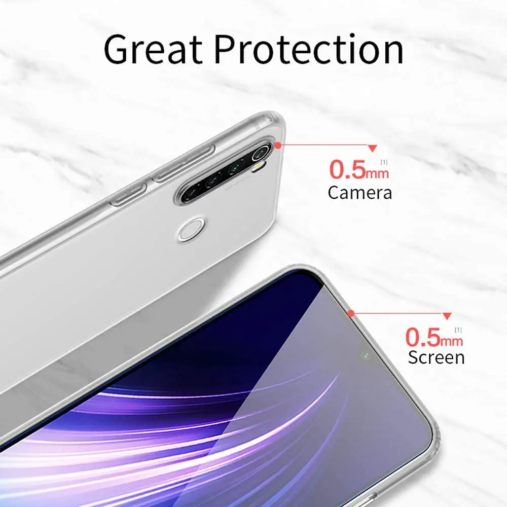 Ультратонкий Прозрачный мягкий силиконовый чехол из ТПУ для Xiaomi Mi 9T A1 A2 A3 Redmi Note 6 6A