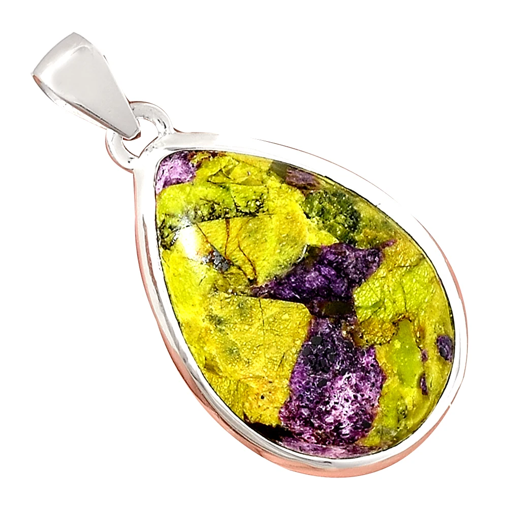 Подлинная подвеска STICHTITE из стерлингового серебра 925 пробы общая длина: 43 мм