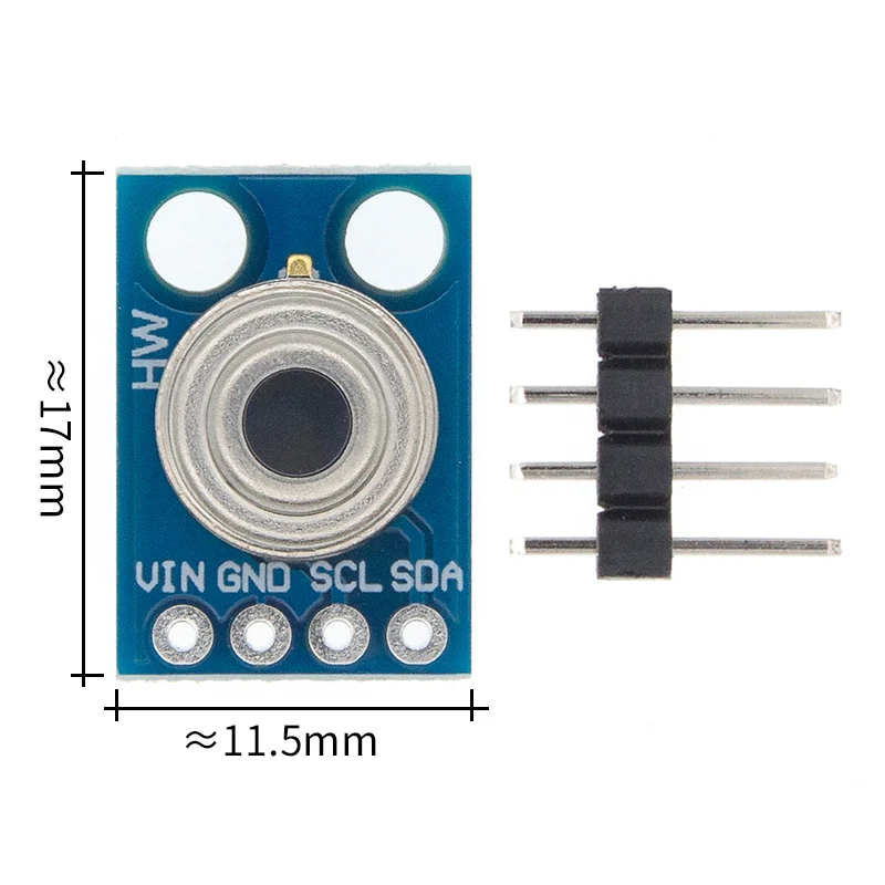 MLX90614 GY-906 MLX90614 MLX90614ESF бесконтактный инфракрасный датчик температуры модуль IIC интерфейс ИК сенсор Совместимость - Цвет: MLX90614