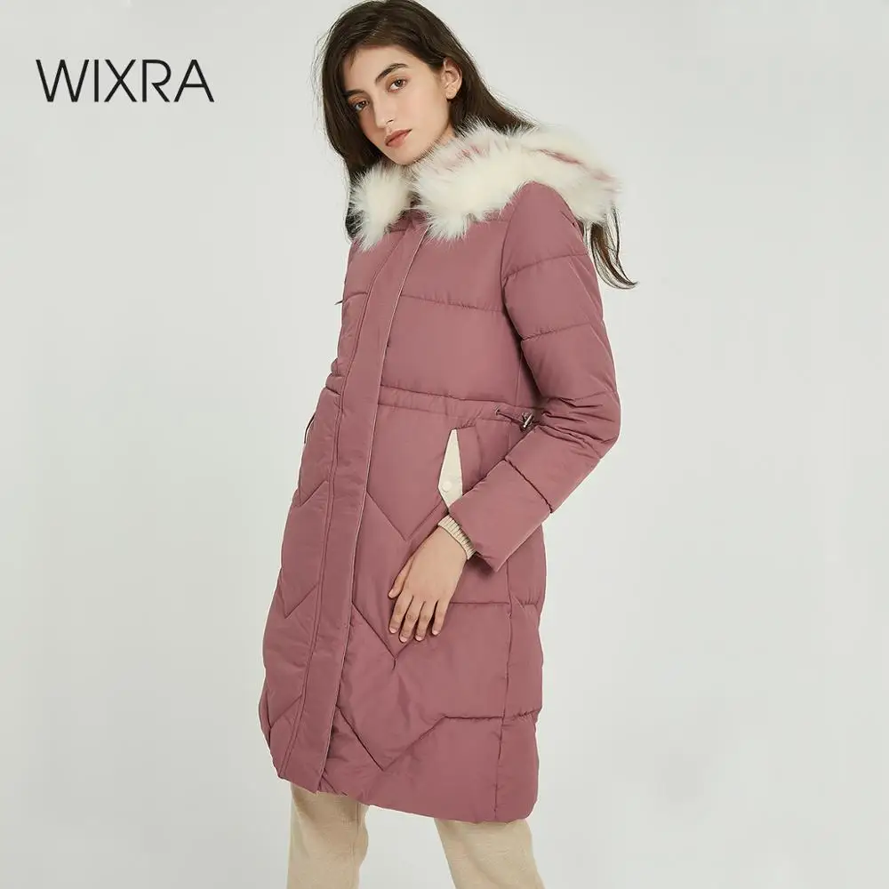 Wixra женское плотное пальто с капюшоном новая теплая Женская Повседневная Длинная