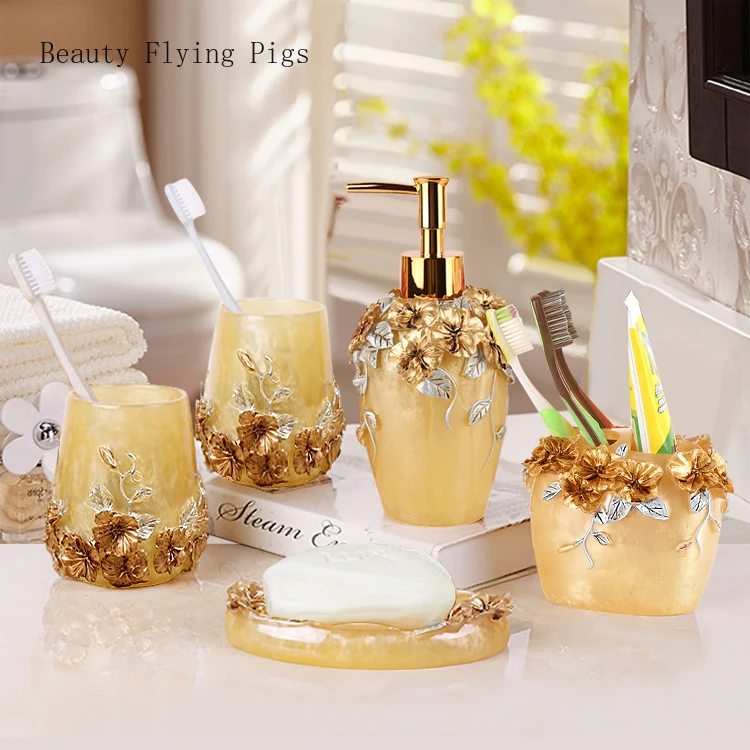 5 шт. мода высокого качества для ванной из смолы пять штук в наборе сантехнические