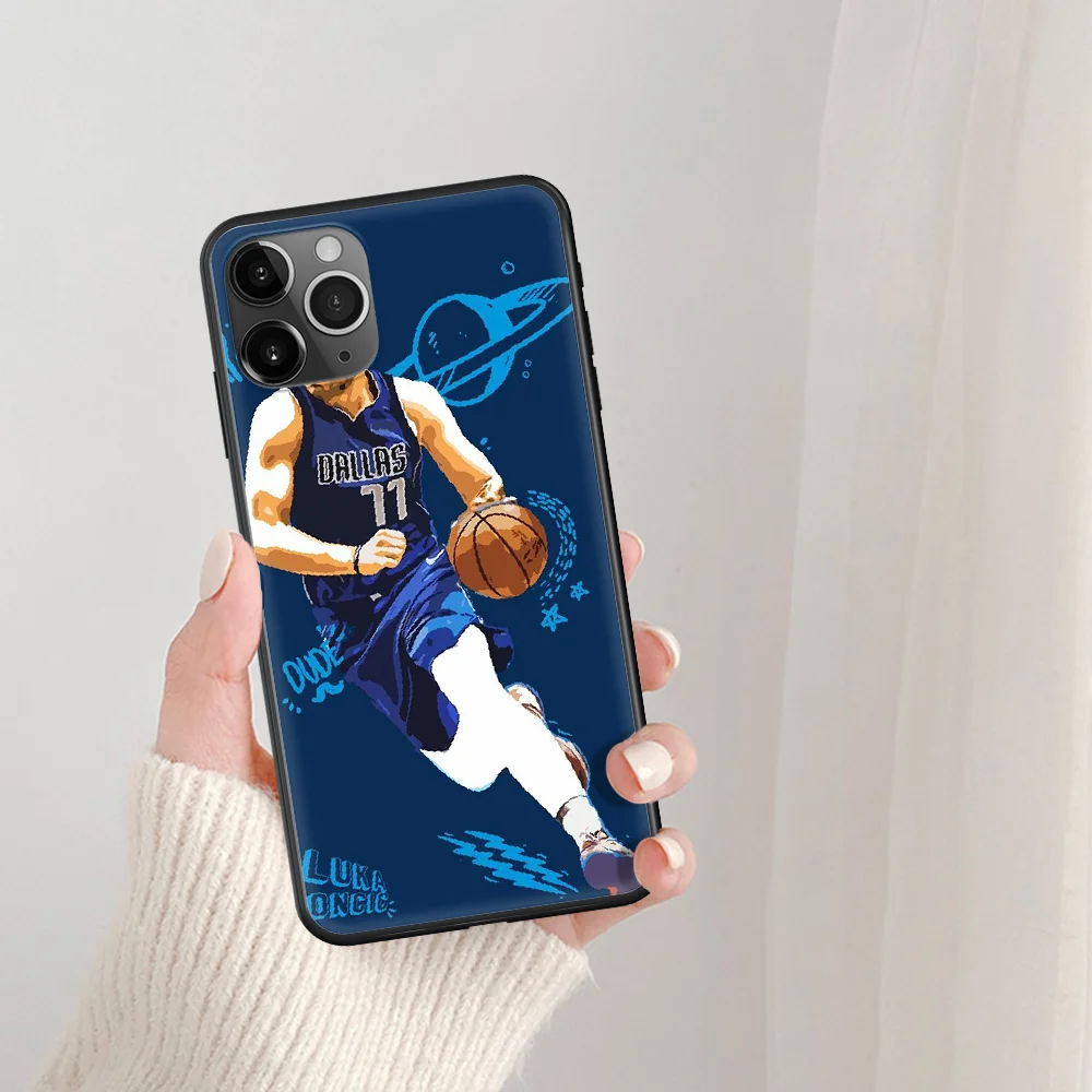 

Luka Doncic basketball 77 Phone Case For IPhone 5 5S SE 5C 6 6S 7 8 Plus X XS XR 11 12 Mini Pro Max 2020 black Cover Soft