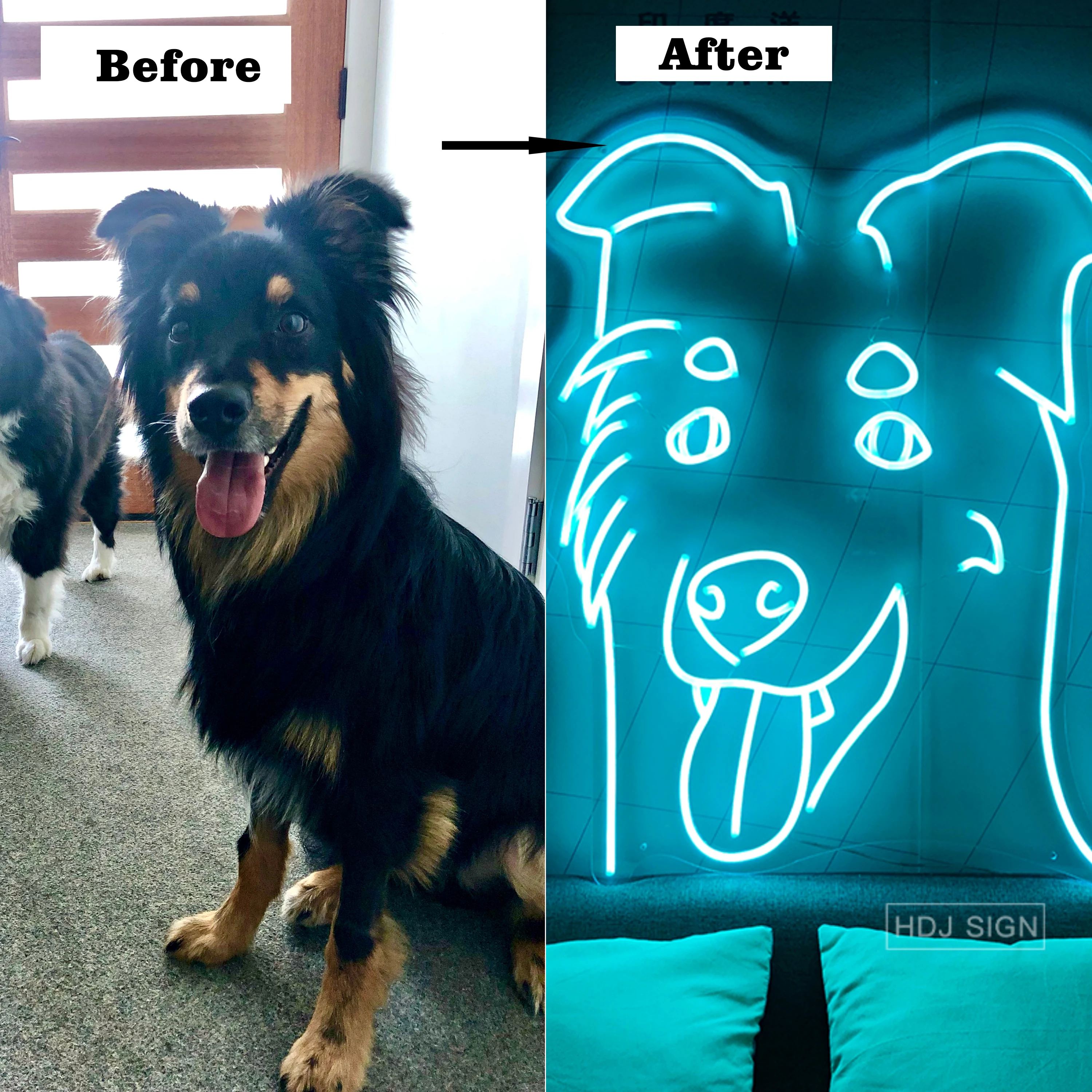 

Personalized Custom Pet neon LED Light Logo Neon Sign Birthday Party Home Room Wall Decor Private Customized Cats Dogs Neon Sign