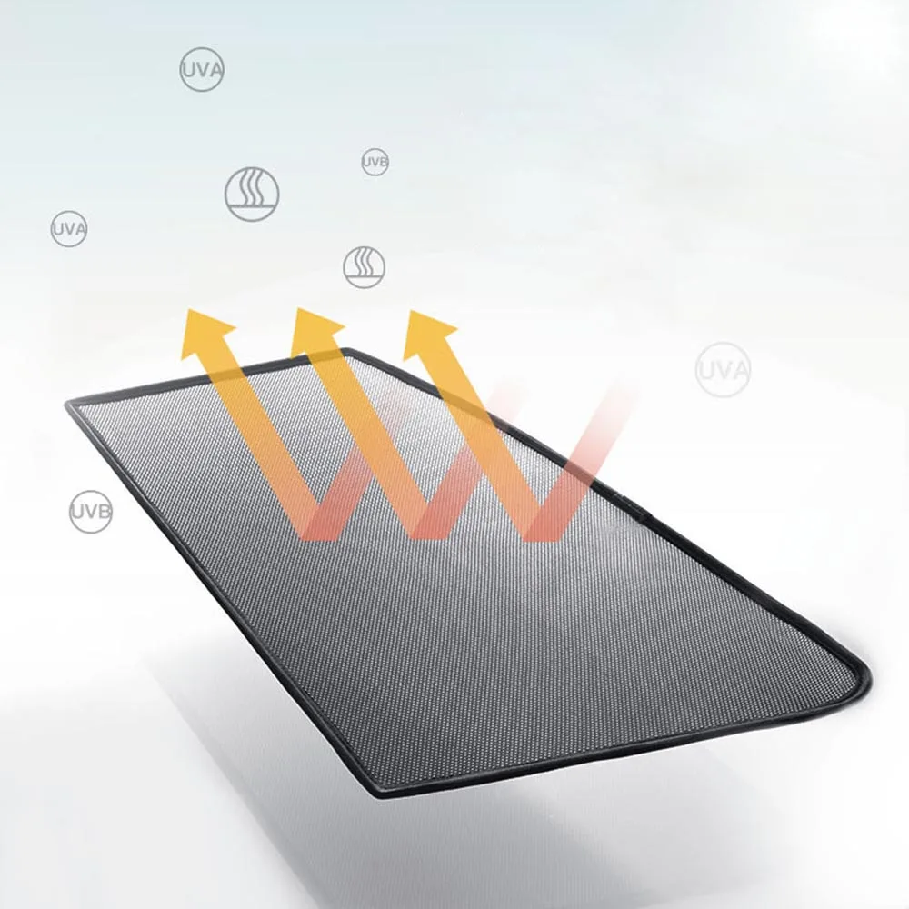 Магнитный автомобильный солнцезащитный козырек анти УФ тепловой щит 62*52 см