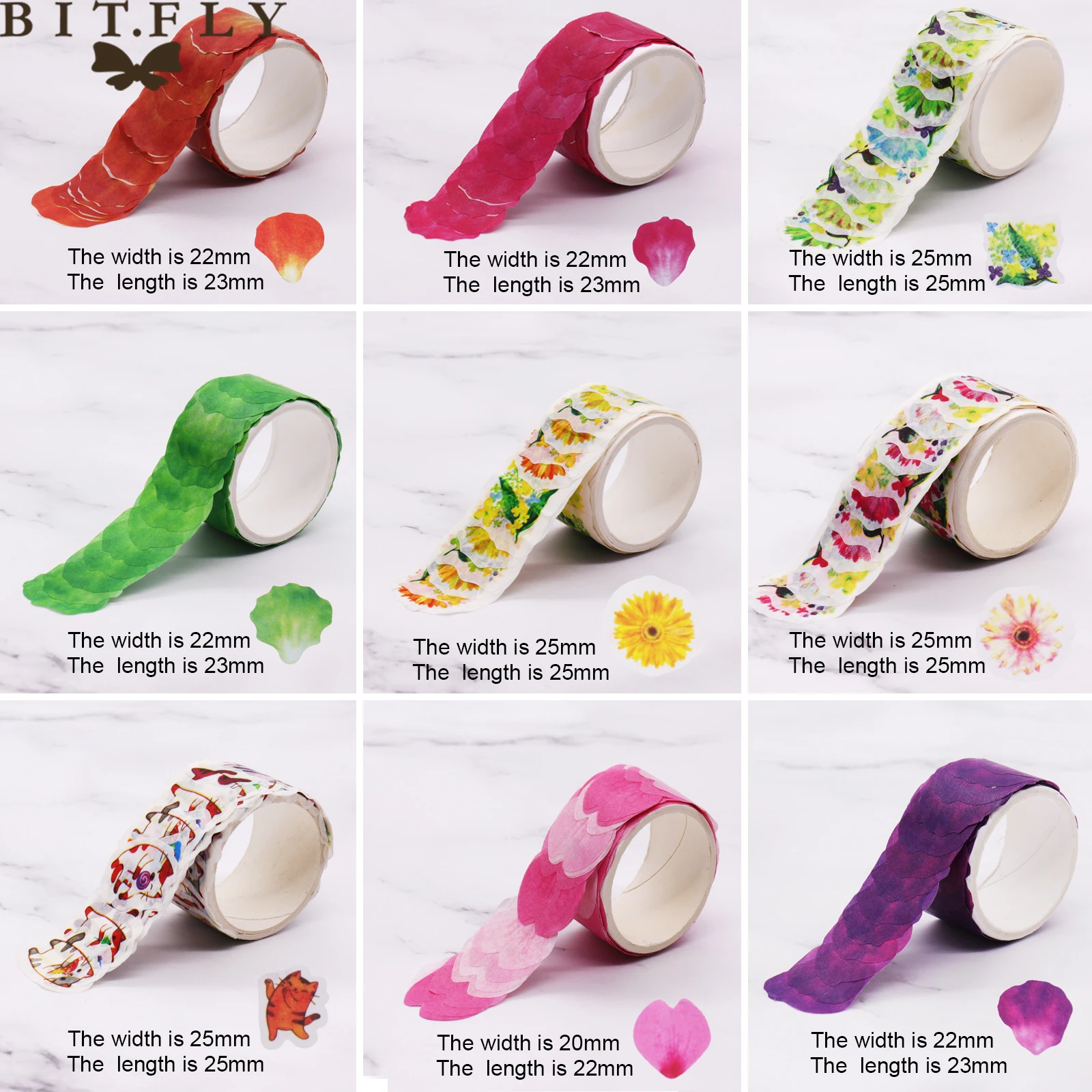 Декоративные лепестки цветов Васи клейкая лента с ароматом Сакура для