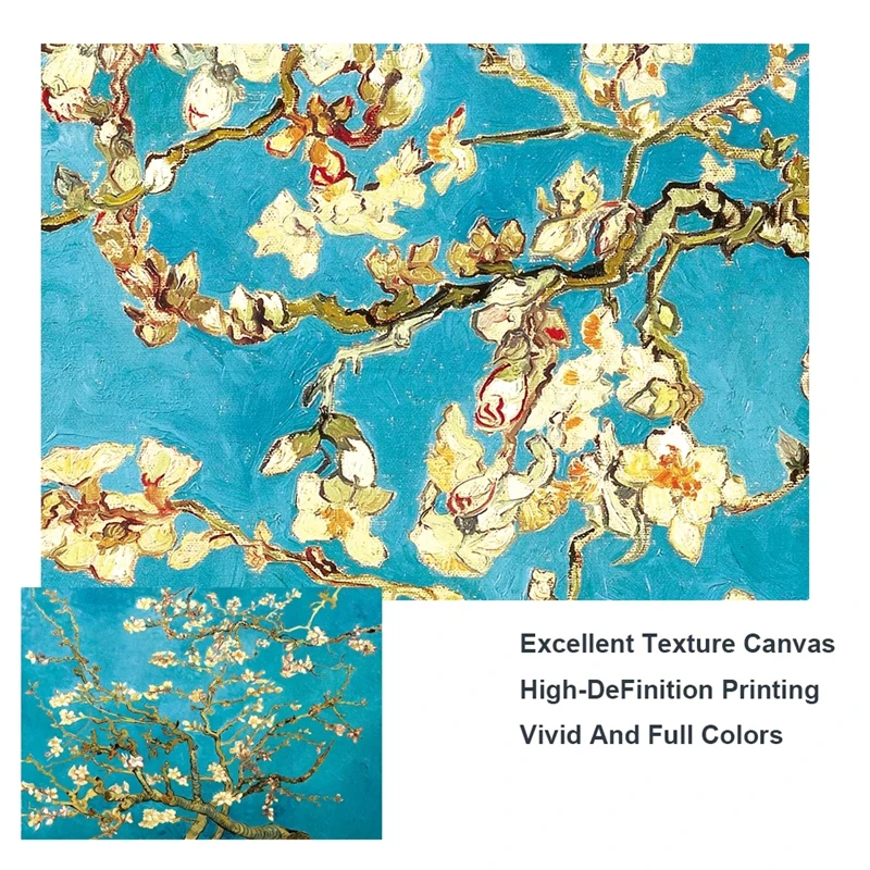 

Van Gogh Almond Blossom Canvas Paintings Impressionist Flowers Wall Art Posters And Prints Canvas Picture For Living Room Decor