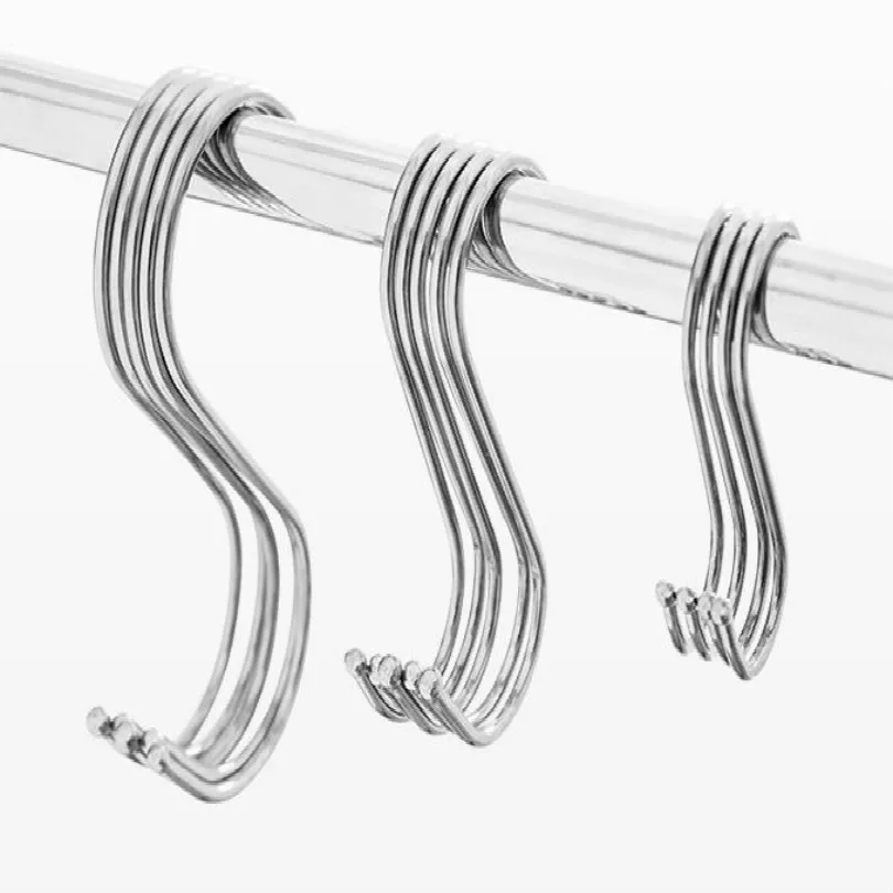 S крюк из нержавеющей стали s крючки L M 30 шт./лот Бесплатная доставка|Крючки и