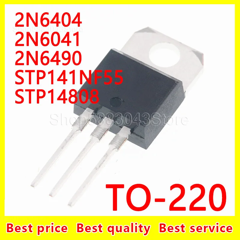 

(10 шт.) 100% Новый оригинальный 2N6404 2N6041 2N6490 STP141NF55 STP14808 TO-220 чипсет
