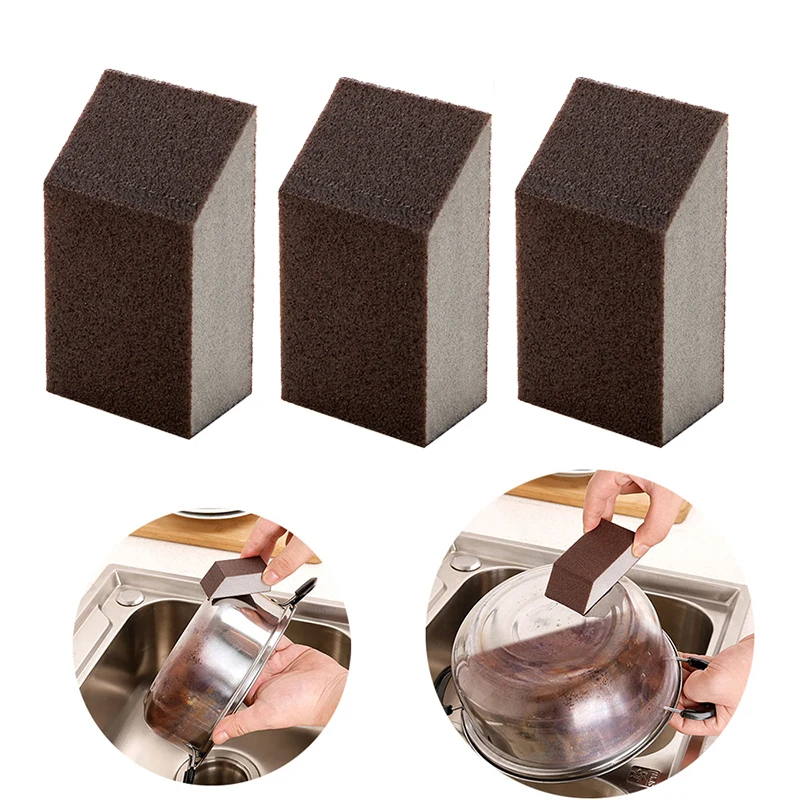 

3pcs Melamine Sponge Kitchen Emery Sponge Cleaner Rub Pot Except Rust Cleaning Sponge For Home Kitchen Bathroom Cleaning Tools