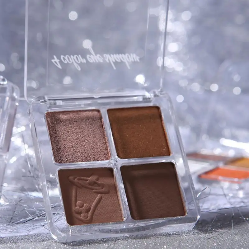 Палитра матовых Перламутровых теней для век легкие в использовании стойкие