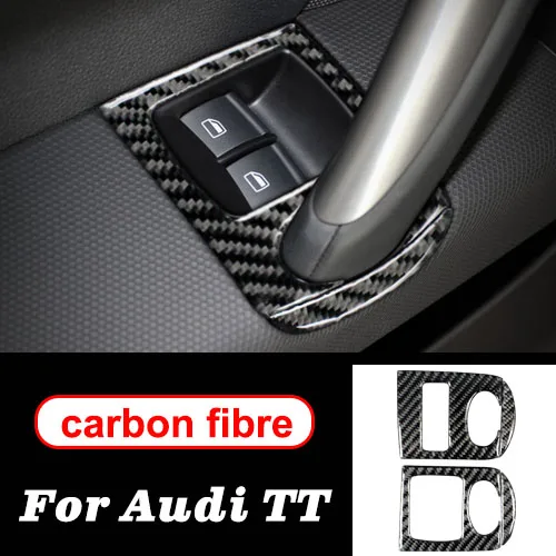 Windows Control Для Audi TT автомобильные стикеры s8n8j MK123 TTRS центральная консоль из углеродного волокна Воздушная Шестерня панель Выход Рулевое колесо аксессуары для салона автомобиля - Название цвета: Windows Control