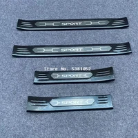 stainless steel scuff plate door sill trim kick guard pedal protector sticker for toyota rav4 xa50 2019 2020 2021 accessories