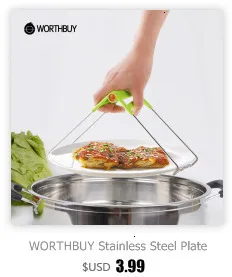 WORTHBUY щипцы для еды, 304 нержавеющая сталь, щипцы для барбекю, кухонные принадлежности для приготовления пищи, Нескользящие щипцы для подачи хлеба, салата, аксессуары Kichen