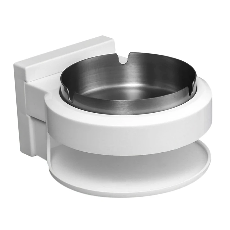 Hot New Creative Bin Wall Mounted Abs Car Ashtray Living Room Office Bathroom Desk Ashtrays Ash Storage Tray Box Organizer | Дом и сад