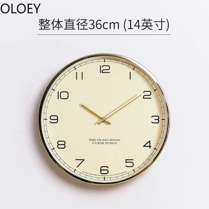 Большие золотые настенные часы роскошный деревянный механизм современные