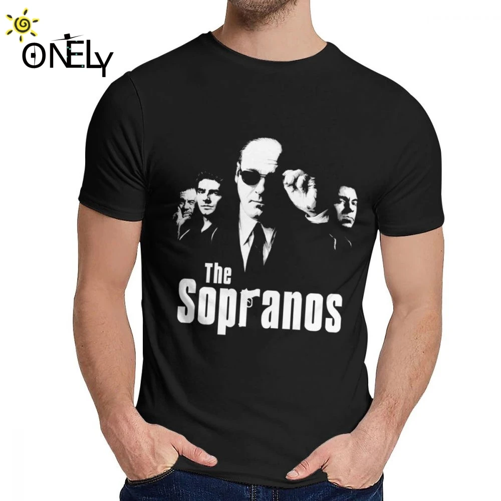 Дизайн The Sopranos футболка Для мужчин досуг чистый одежда из хлопка с О-образным вырезом