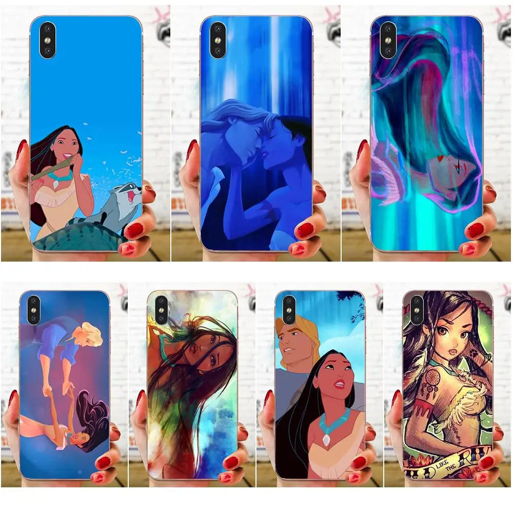 Мягкие чехлы для сотовых телефонов дизайн Покахонтас Motorola G G2 G3 G4 G5 G6 G7 Plus Xiaomi Redmi