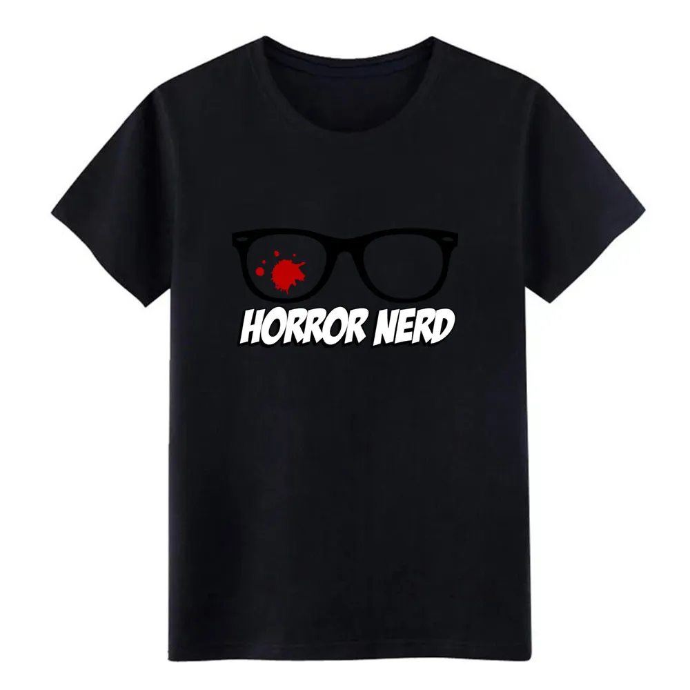 Футболка horror nerd png Мужская Дизайнерская футболка из 100% хлопка с вырезом лодочкой