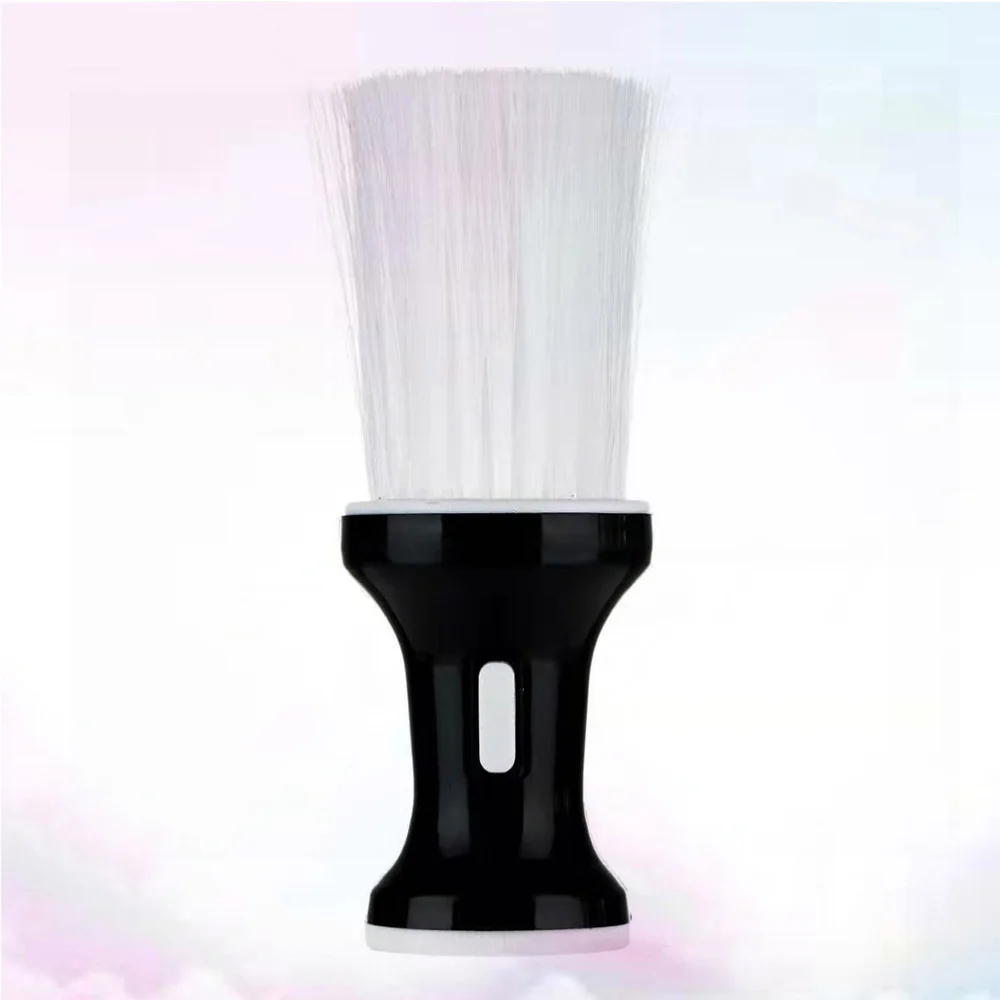 

1pc Barber Brush Hairdressing Brush Hair Brush Flat Shape Salon Tools for Fiber Hair Black Hair (Black + White)