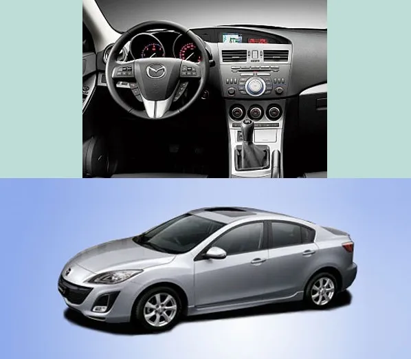 Автомобильная облицовка 2 Din рамка для радио и аудио панели комплект Mazda 3 2010 2011 2012