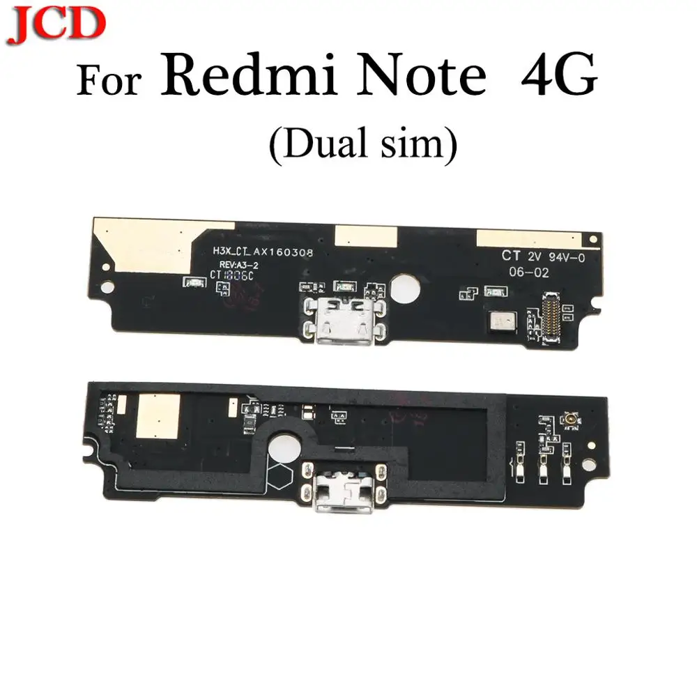Note 4G Dual sim JCD для Redmi 4A 4X зарядное устройство черз порт USB разъем порт док-станция гибкий кабель для Xiaomi для Redmi 1 2 3 3s 4 Note 4G Note 3/3 Pro - Цвет: Note 4G Dual sim