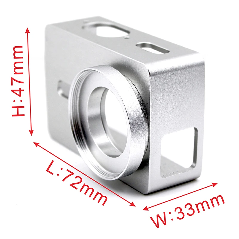 Алюминиевая рамка корпуса защитный чехол + крышка объектива для Xiaoyi 4K Xiaomi Yi 2 Lite