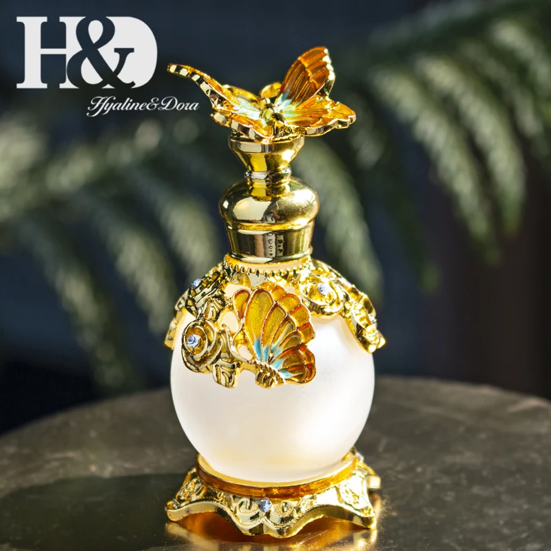 H&D, 15 стилей, пустые многоразовые флаконы для духов, Ретро стиль, матовое стекло, тонкий ароматизированный ароматизатор, контейнер для эфирных масел, Декор, подарок для девушек
