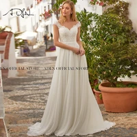 simple boho wedding dress beach 2021 robe de mariee plus size bridal dress whiteivory chiffon wedding gown