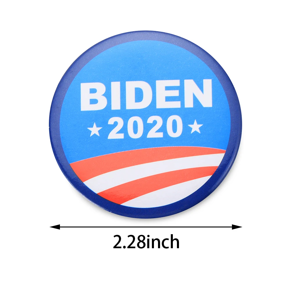 2 шт 2020 Joe Biden брошь значок Pinback кампании Кнопка Pin президент Кампании 1 8 стиль